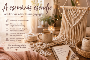 🌿 A csomózás csendje – amikor az alkotás megnyugtató!